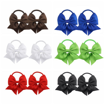 Baby Girls' Hair Ties Baby Girls' Hair Accessories Baby Hair Ties With Bows For Toddler Ponytail Holders Small Hair Ties.(Fs3) (