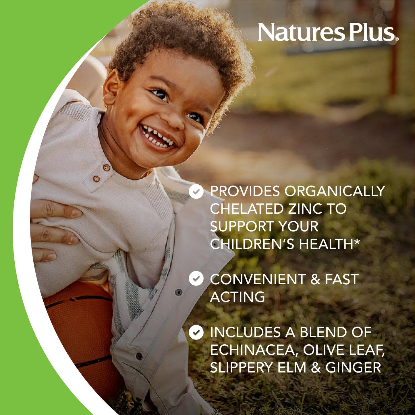 Naturesplus Animal Parade Kidzinc, Tangerine Flavor - 90 Animal-Shaped Lozenges - Organically Chelated Zinc - Vegan, Gluten Free