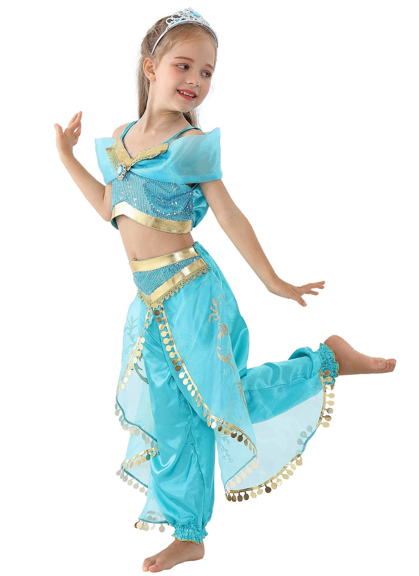 Dressy Daisy Toddler Girls Princess Dress Up With Headband Costumes Halloween Party Fancy Dress Size 3T, Style A