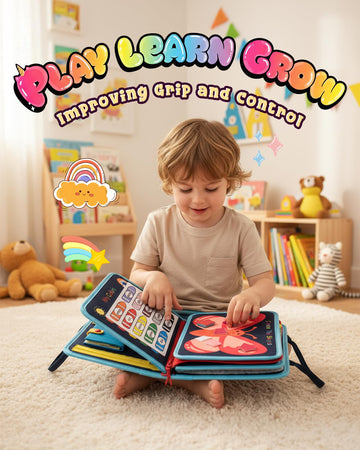 Busy Board for 1 Year Old, Busy Book for Toddlers 1-3, Montessori Toys for 1 Year Old, Educational Sensory Activities, Learning