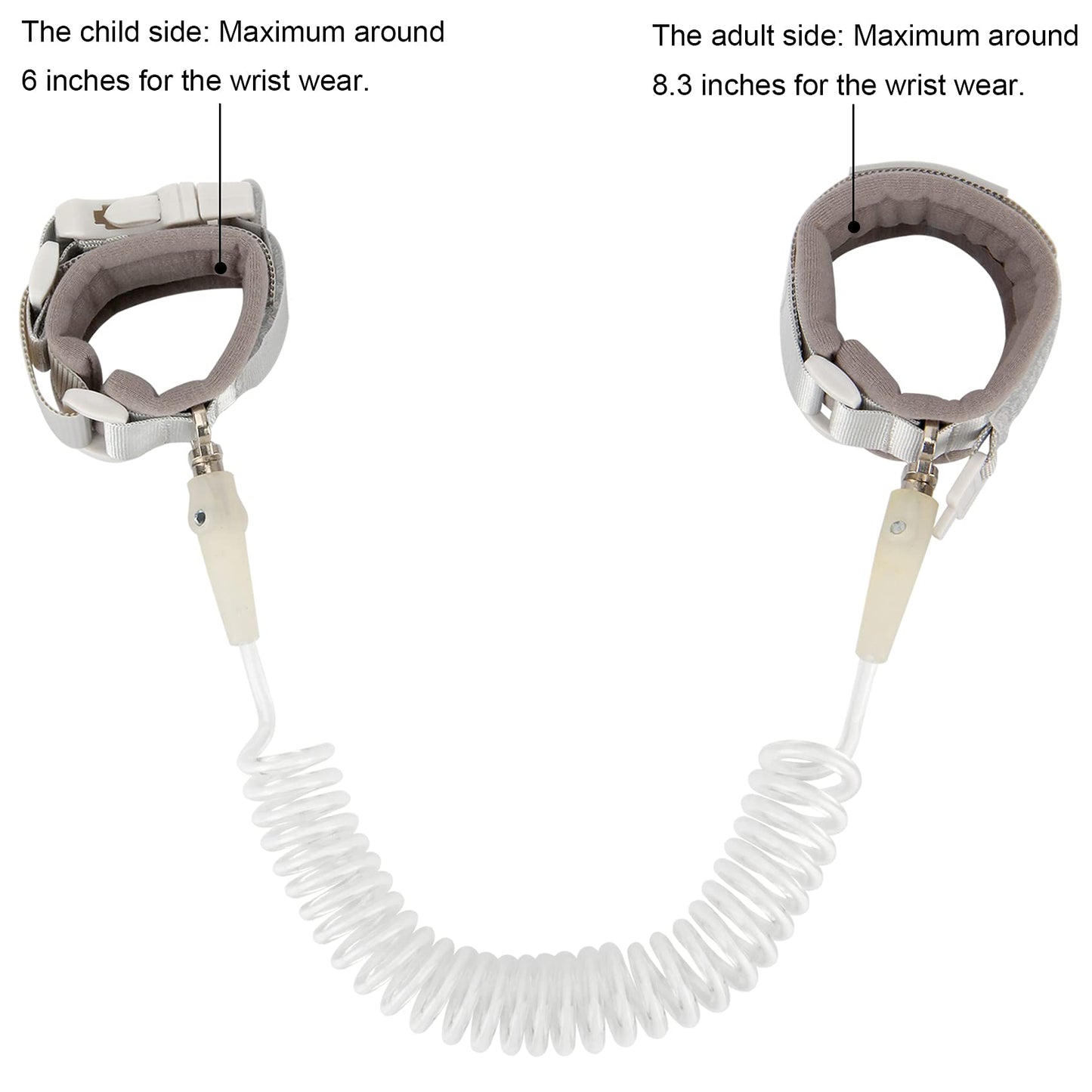 Blisstime Toddler Leash, Kid Leash Anti Lost Wrist Link With Key Lock Upgraded Baby Leash With Safety Wristband Rope For Babies