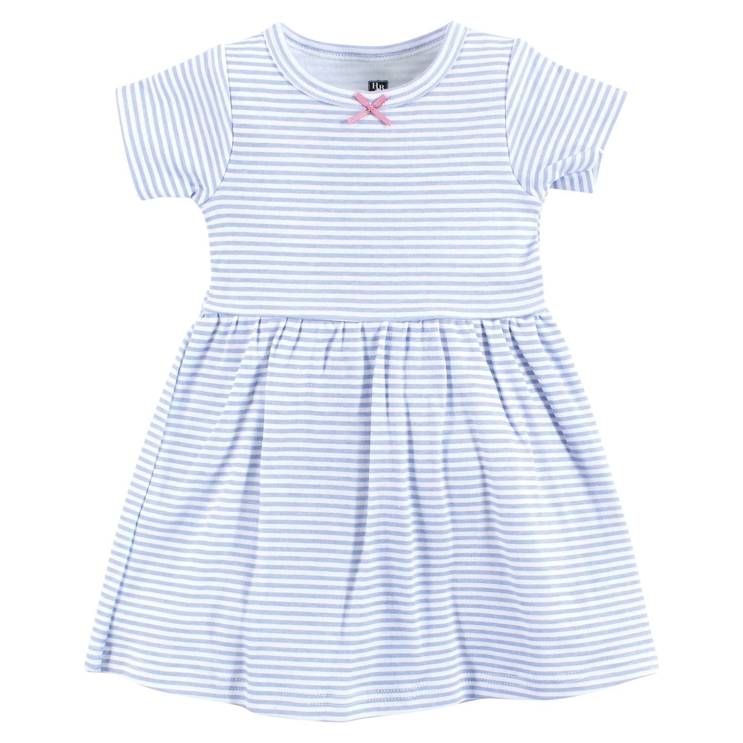 Hudson Baby Baby Girls Cotton Dresses, Outline Floral Yellow, 6-9 Months