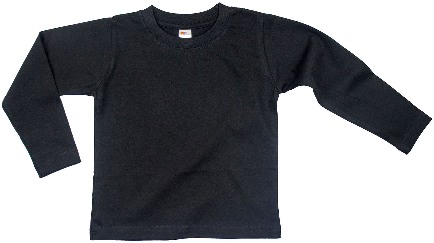 Earth Elements Baby Girls Long Sleeve T-Shirt 6-12 Months Black