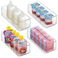 4 PACK Breastmilk Freezer Storage Container, Clear Storge Bins for Breastmilk Storage Bags Freezing Resuable Plastic Milk Yogurt