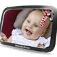 Brookstone Baby Car Mirror, Car Seat Mirror for Newborn, Baby Essentials with Safe Wide Design, Newborn Essentials Must Haves
