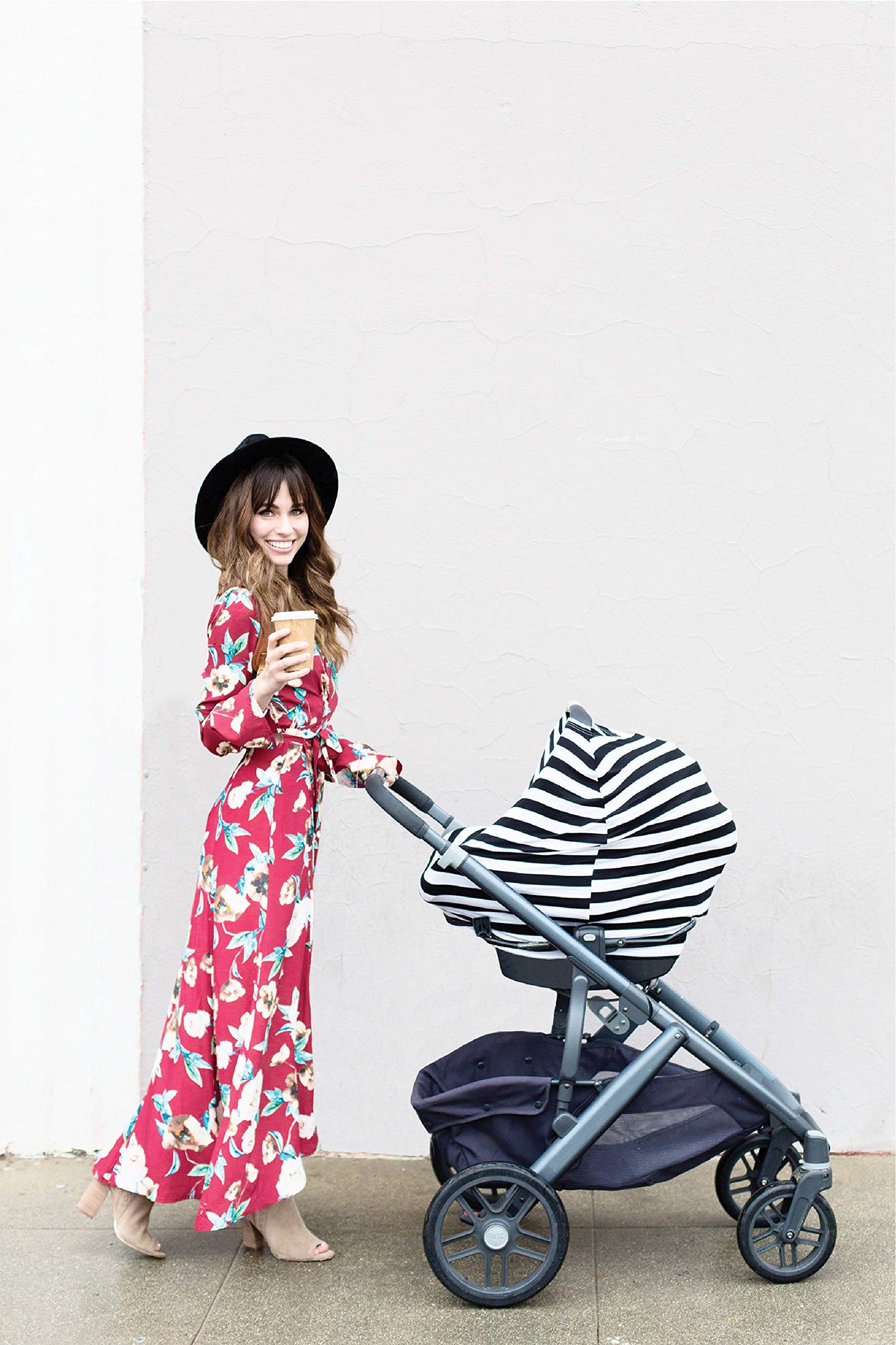 Itzy Ritzy 4-In-1 Nursing Cover, Car Seat Cover, Shopping Cart Cover & Infinity Scarf - Breathable, Multi-Use Nursing Cover Up F