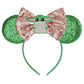 Seamoy Sequin Minnie Ears Headband,Yoda Mouse Ears Bow Headband, Sparkle Rose Gold Classic Red Mice Ears Headband For Women Girl