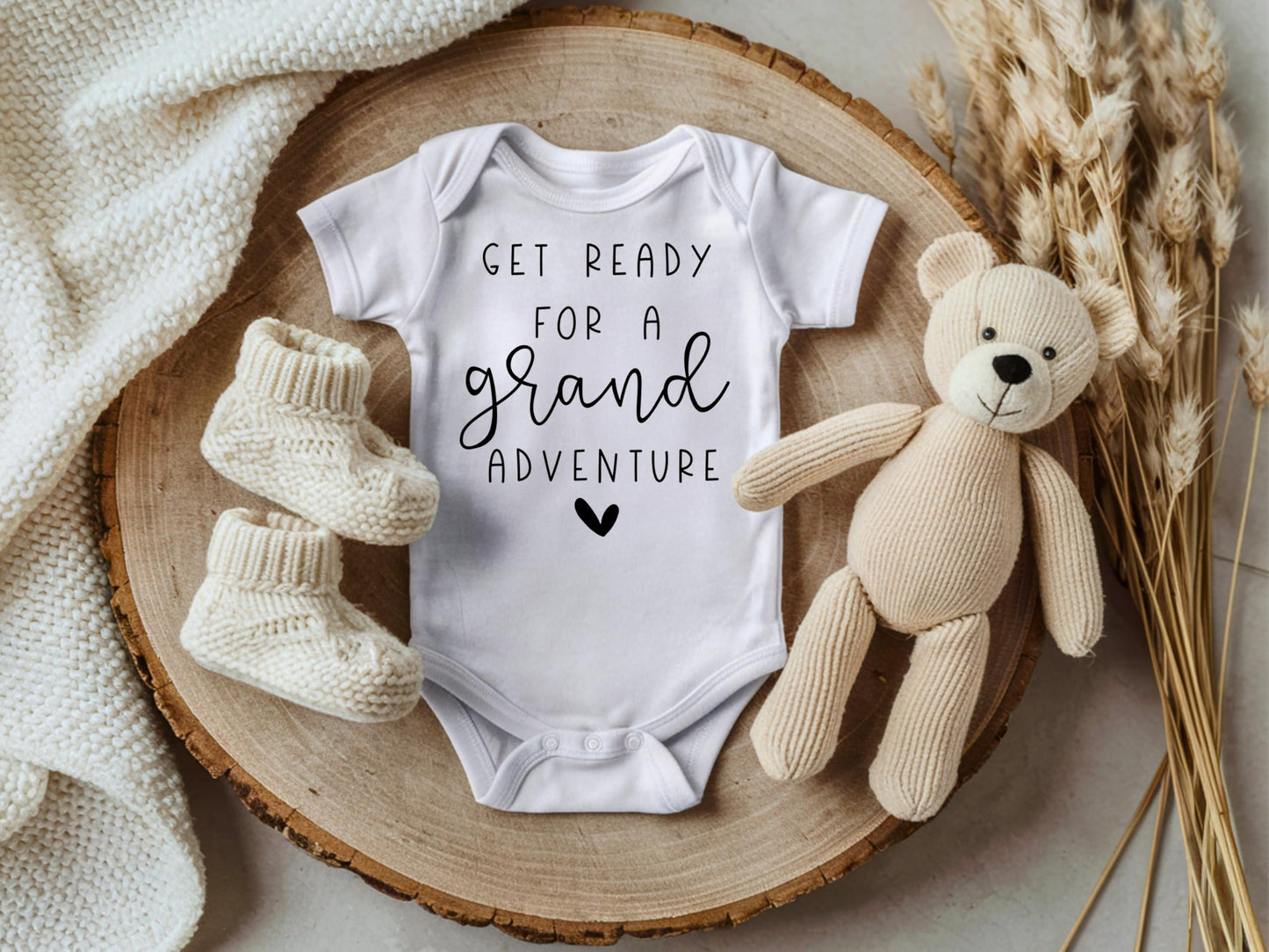 Pineapple Pancake Kids Pregnancy Announcement For Grandparents Get Ready For A Grand Adventure Infant Bodysuit