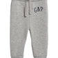 GAP Baby Boys Logo Pull-on Joggers Sweatpants, Light Heather Grey B08, 5T US