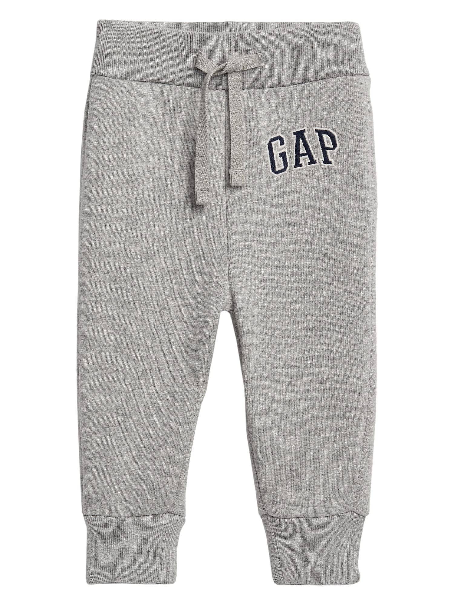 GAP Baby Boys Logo Pull-on Joggers Sweatpants, Light Heather Grey B08, 5T US