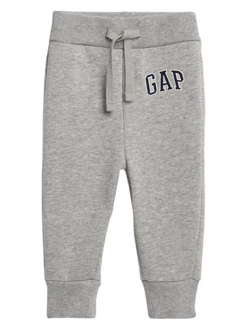 GAP Baby Boys Logo Pull-on Joggers Sweatpants, Light Heather Grey B08, 5T US