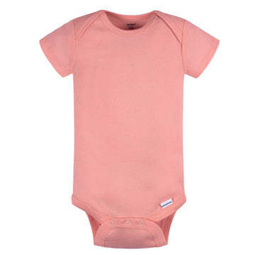 Gerber Baby Neutral 5 Pack Onesies Multi-Packs Bundle Interlock 180 Gsm, Mauve Pink, 3-6M