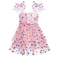 Idopip Baby Girls Sequin Heart Tutu Dress Summer Sleeveless Backless Princess Birthday Party Dresses Toddler Little Girl First C