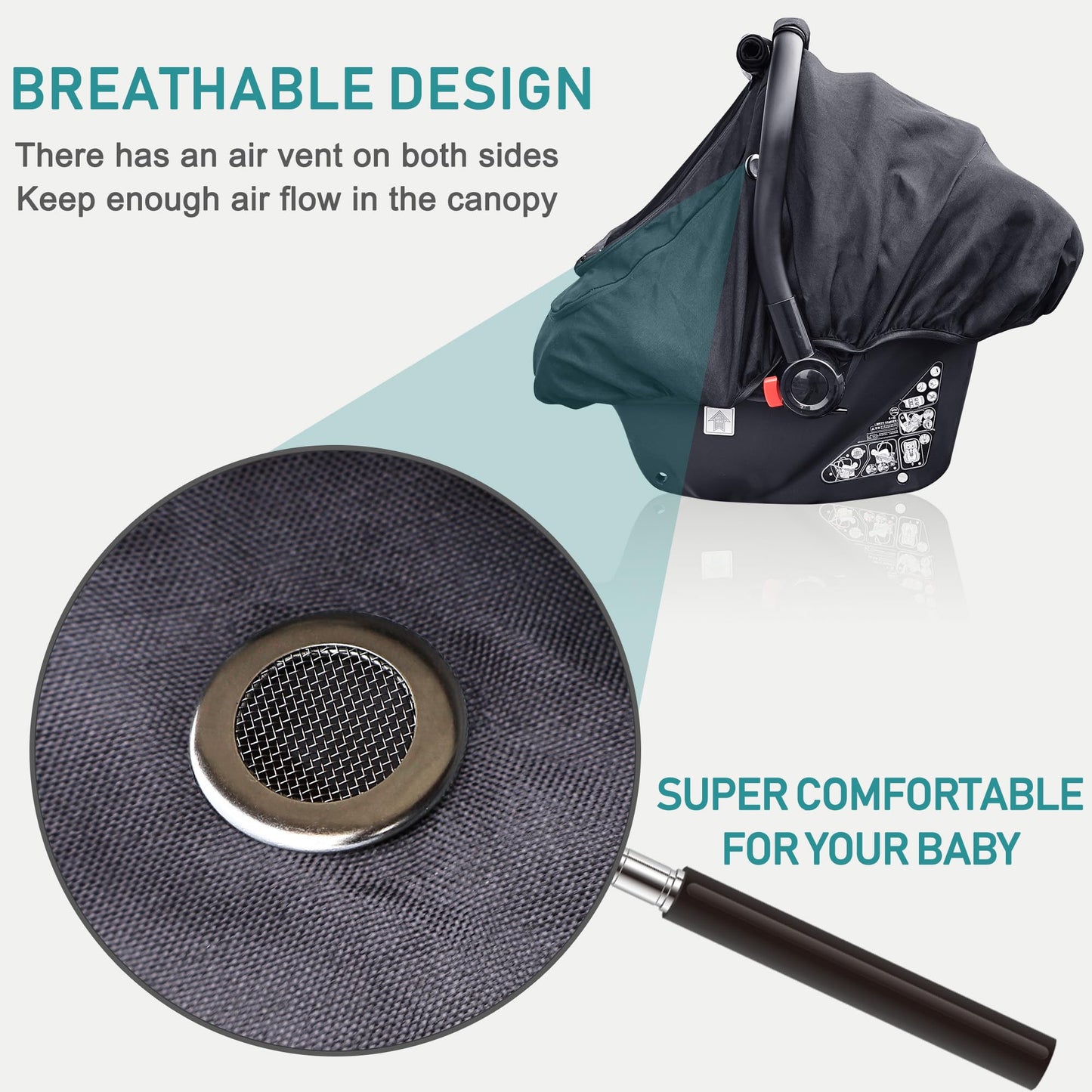 Waterproof Baby Car Seat Cover?Yvmvdv Patented Cold Weather Carseat Cover For Babies,Infant Car Seat Cover Canopy For Boy Girls,