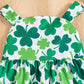 Baby Girl Dress Newborn St Patricks Day Dress Summer Green Shamrock Halter Dresses With Hat Cute Baby Outfit Set Infant Clothes