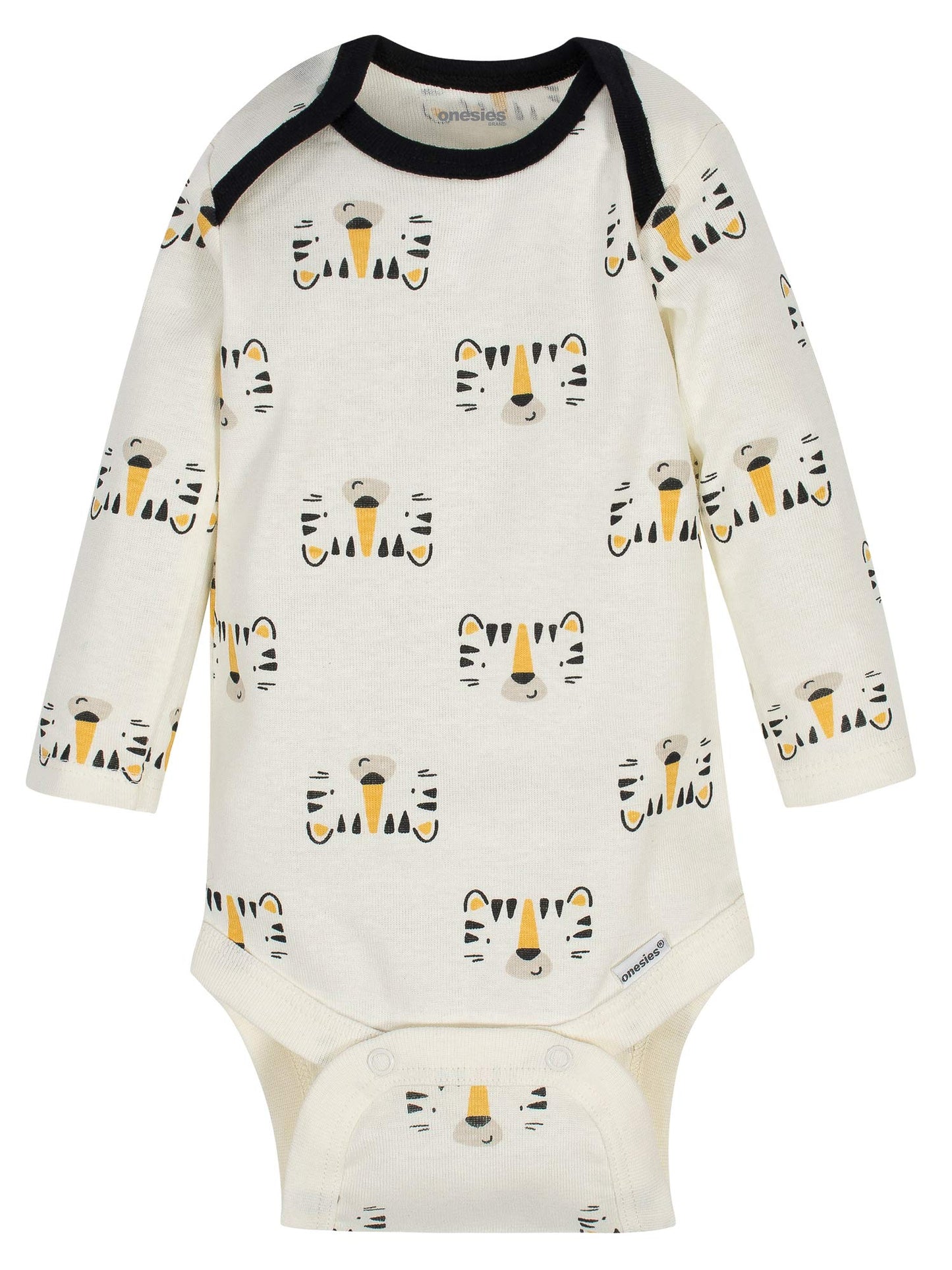 Onesies Brandunisex Baby6-Pack Long Sleeve Bodysuitstiger Bluenewborn