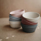 Mushie Round Dinnerware Bowls For Kids | Made In Denmark, Set Of 2 (Smoke)