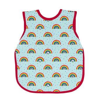 Bapronbaby Eric Carle Rainbow Caterpillar Bapron - No Neck Tie Safer Bib For Baby & Toddler - Soft Waterproof Stain Resistant -