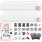 Newwiee 55 Pcs White Bibs for Baby Decorating Design a Bib Decorate Plain newborns Bibs Wooden Sign for Baby Shower Games Kit(Ra