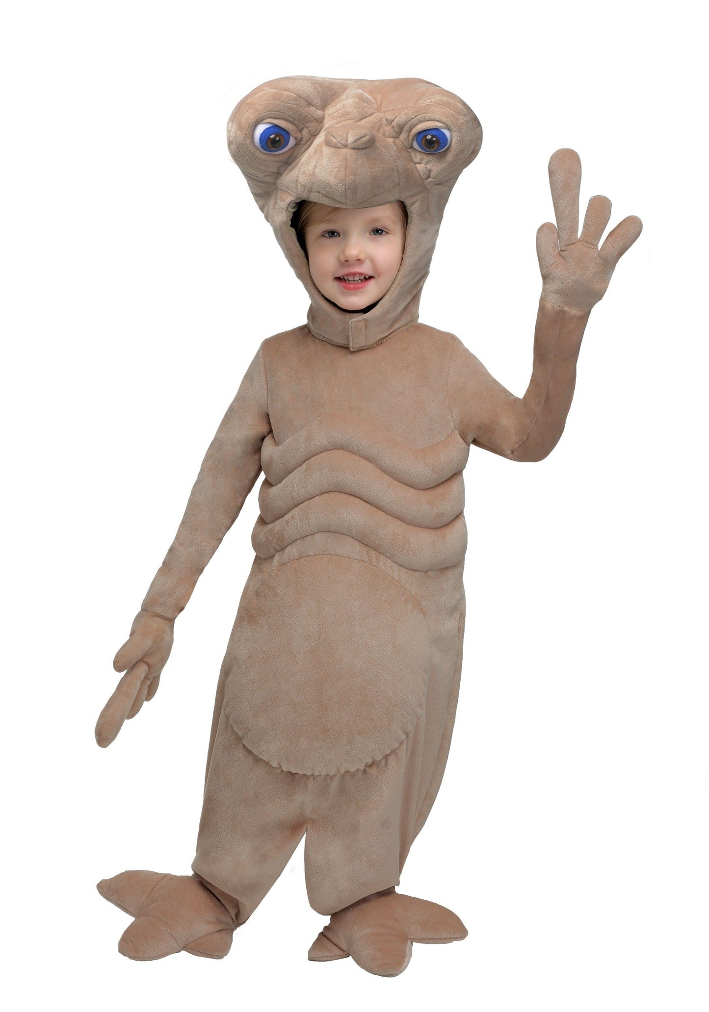 Fun Costumes - E.T. Kids The Extra-Terrestrial Plush Unisex Costume, Cute Alien Halloween Outfit For Toddler, Boys And Girls (X-