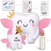 Threehoney Tooth Fairy Pillow Kit Includes Toothfairy Pillow With Pocket Fairy Glitter Receipt Envelope Card, Toothfairy Plush K