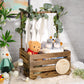 Barydat Wooden Baby Shower Crate Closet Baby Basket With Handle Baby Announcement Sign Garland Baby Hangers Large Letter, Wooden