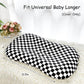 Dilimi Baby Lounger Cover For Boys And Girls, Removable Cover Ultra Soft Comfortable Lounger Slipcover, Black Checkerboard (Loun