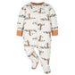 Gerber Baby Boys' 4 Pack Sleep 'N Play Footie, Jungle Blue, Newborn