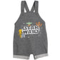 Star Wars R2-D2 Yoda Chewbacca Infant Baby Boys Short Overalls Graphic T-Shirt And Hat 3 Piece Outfit Set Grey 12 Months