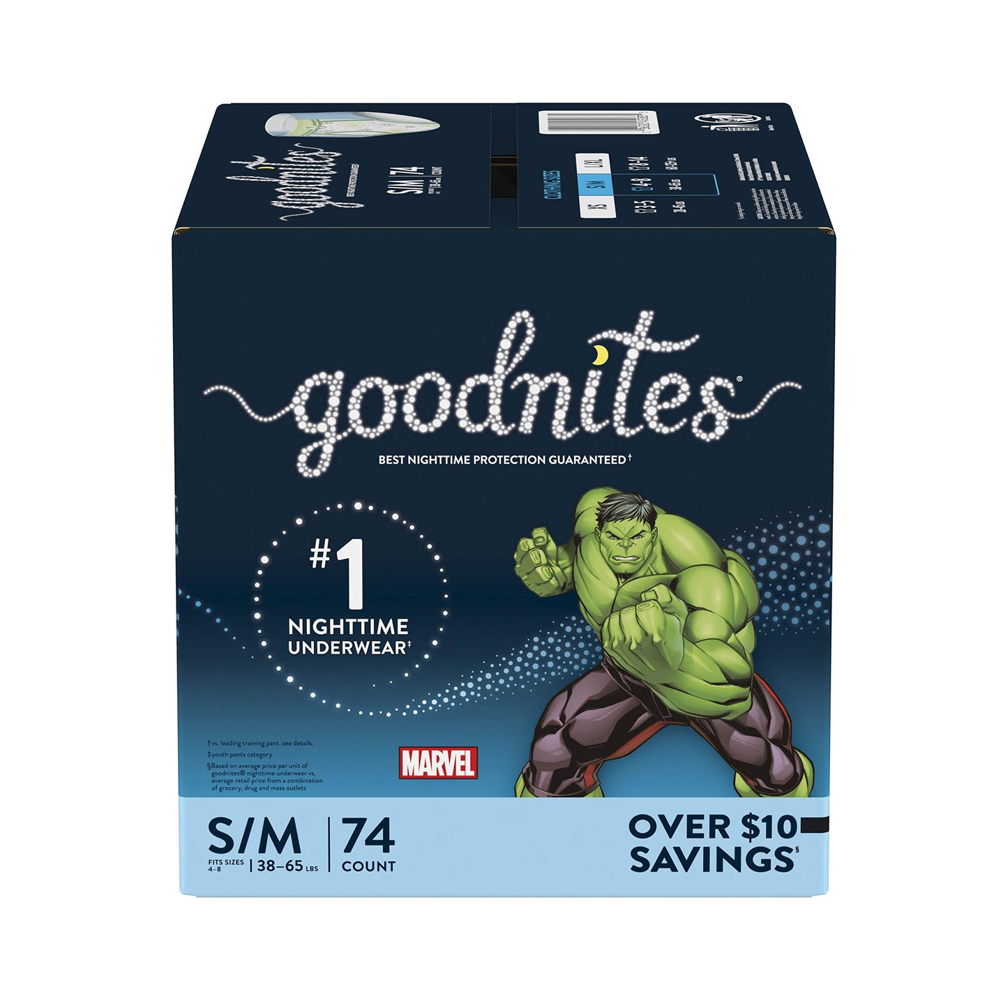 Goodnites Goodnites Bedwetting Underwear For Boys, S/M, 74 Ct, Size 4-Boy, 74 Count