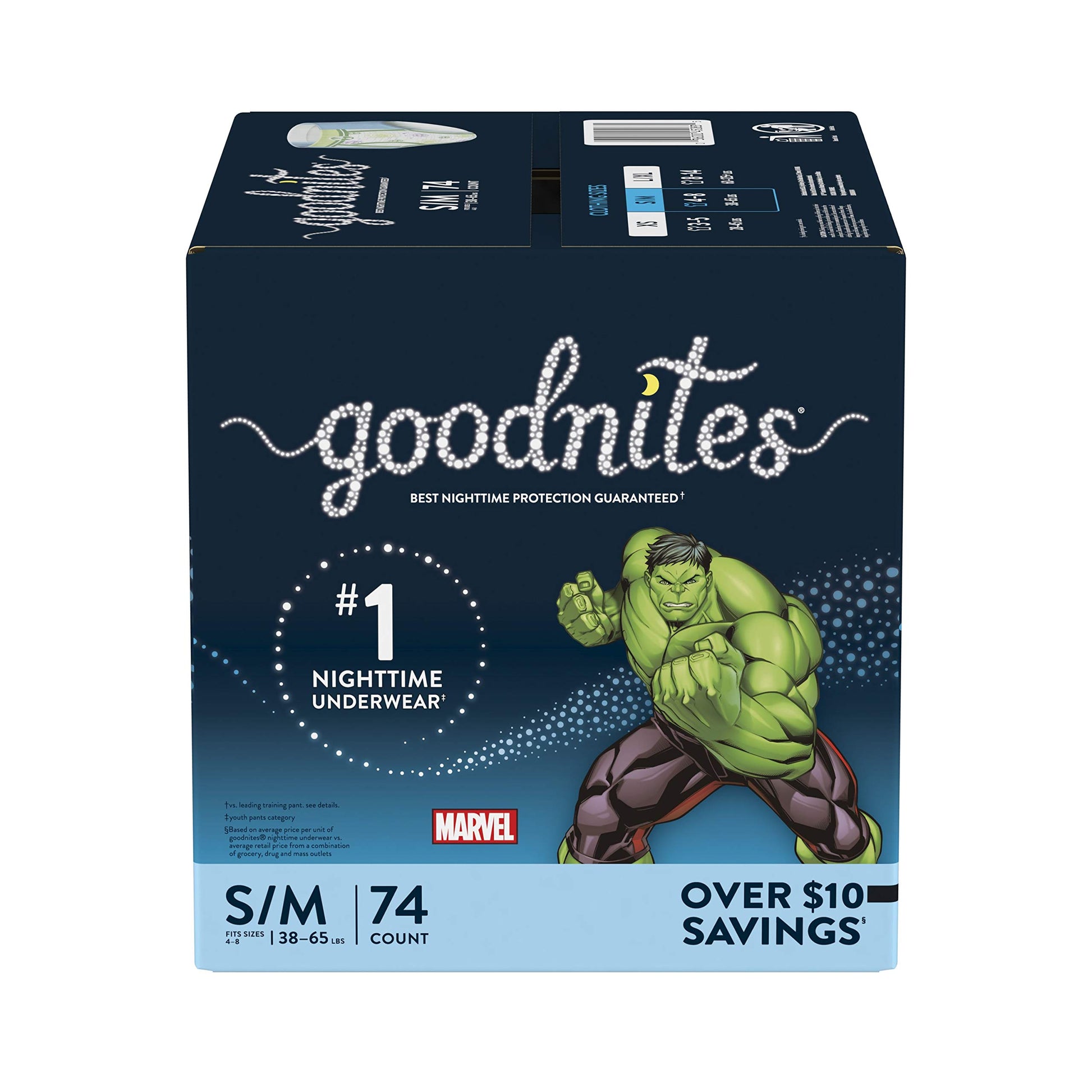 Goodnites Goodnites Bedwetting Underwear For Boys, S/M, 74 Ct, Size 4-Boy, 74 Count