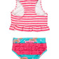 Rufflebutts Upf50+ Catching Rainbows Peplum Tankini - 3-6M