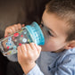 Nuby 360 Edge 2 Stage Drinking Rim Cup With Removable Handles & Hygienic Cover: 10 Oz/ 300 Ml 12M+ Space Aqua 80809