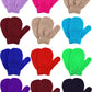 Boao 12 Pairs Toddler Mittens Bulk Kids Winter Knit Gloves pack Childrens Stretch Mittens for Toddler Boys Girls(Rosy, Purple, C