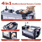 TODEFULL 4 in 1 Pack n Play, Multifunction Baby Bassinet Bedside Crib, Portable Baby Nursery Center Playard w/Baby Changing Tabl
