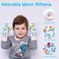 Bavst Toddler Waterproof Mittens Fleece Lined Baby Boys Girls Winter Warm Glove Kids Snow Infant Ski Mitten For 3M-5T (Snowmen,