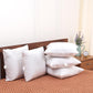 Amazon Brand  Solimo Cushion, 40.6 X 40.6 Cm, White, 5 Pieces, Microfibre