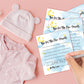 Baby Shower Games, Parenting Tip Jar Party Games(1 Standing Sign + 20 Advice Cards), Moon And Stars Advice Cards For New Parents