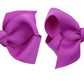 Zoonai 3 Inch Baby Girl Hair Bows Boutique Hair Clip Teens Toddlers Hairpin Headwear - Set Of 2 (Purple)