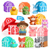Oriate Learning Farm Animals for Toddlers 1-3, 20Pcs Farm Animals Barn Toy Montessori Counting, Matching & Sorting Fine Motor Ga