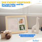 Natural Wood Baby Foot & Hand Print Frame Kit - Nursery Keepsake, New Mom &