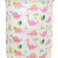 DDBASKET Dinosaur Pink Laundry Hamper Kids Hamper Baby Laundry Basket Cute Toy Storage Bin Boys Hamper and Girls Dinosaur Room D