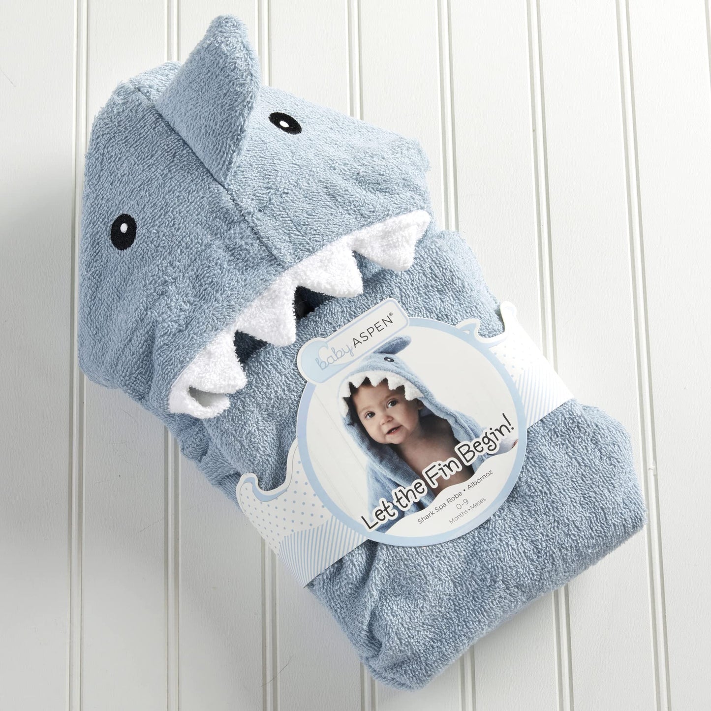 Baby Aspen Boys Spa Robe Hooded Towel, Blue (Updated Gift Packaging), One Size Us (Ba14129Bl)