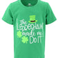 Unique Baby Boys The Leprechaun Made Me St Patricks Day T Shirt (12, Green)