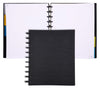 Talia Discbound Notebooks, Planner, Customizable, (Black Wblack Discs, Letter (85In X 11In))
