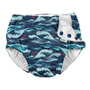I Play Boys Reusable Absorbent Baby Swim Diapers Navy Tidal Waves 6 Months