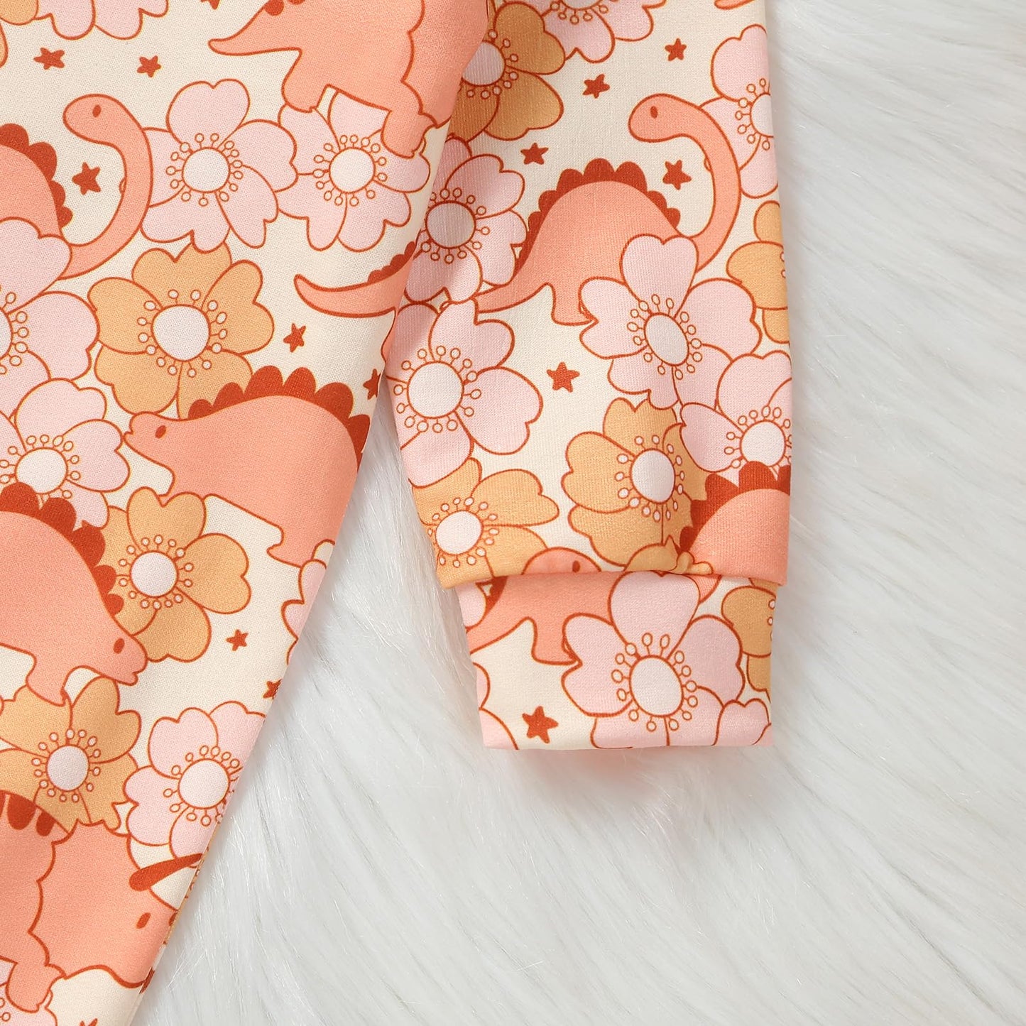 Infant Newborn Baby Girls Floral Sleep Gown Headband Sleepwear Romper Sleeping Bags Outfits (0-3 Months,Floral&Dinosaur)