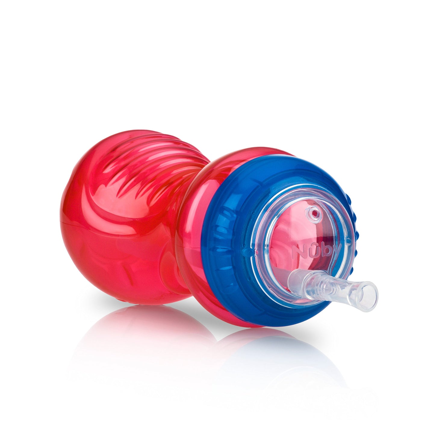 Nuby No-Spill Sippy Cup With Flex Straw For Boys - (3-Pack) 10-Ounce Bottles - Training Sippy Cups For Toddlers 12+ Months