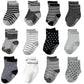 Aroveea Non Slip Grip Ankle Baby Socks 5-7 Years Old Big Kid For Toddler Boys And Girls Kids Socks 12 Pack, Cute Cotton Baby Soc