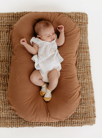 Sa Accessories Lounger Cover Compatible With Snuggle Me Loungers - Soft & Skin-Friendly Cotton - Replacement Cover Only - Brown